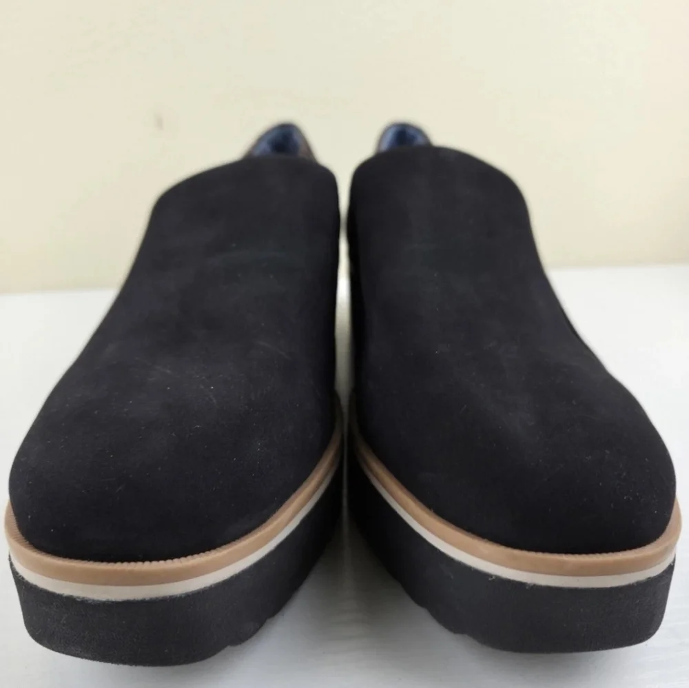 Dr Scholls Look Out 10 M Slip On Loafer Comfort Casual Black Suede Low Top - Picture 5 of 10